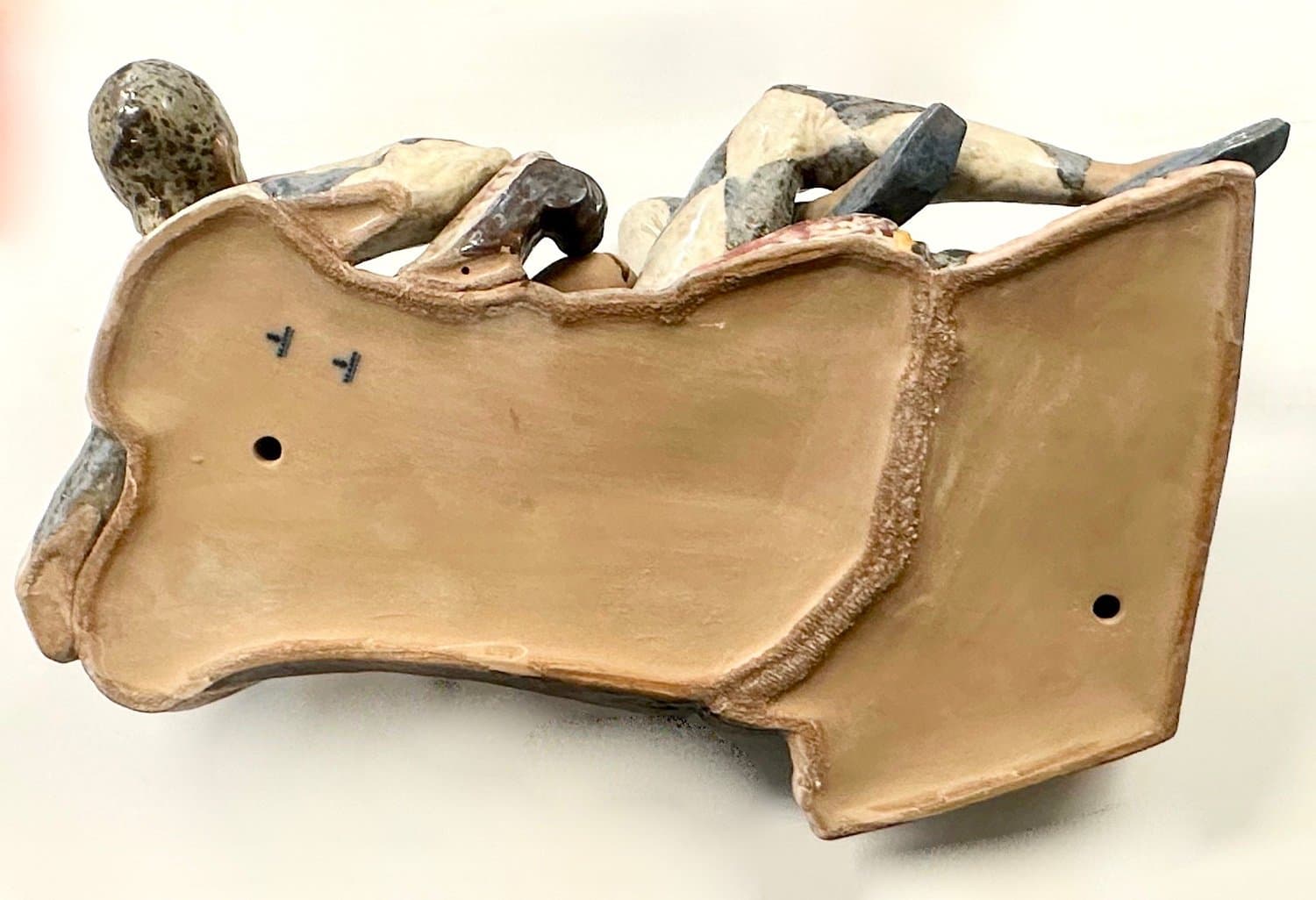 Rzeźba ścienna Harlequin, multicolor, ceramika, F. García, Hiszpania, lata 70. - 154520