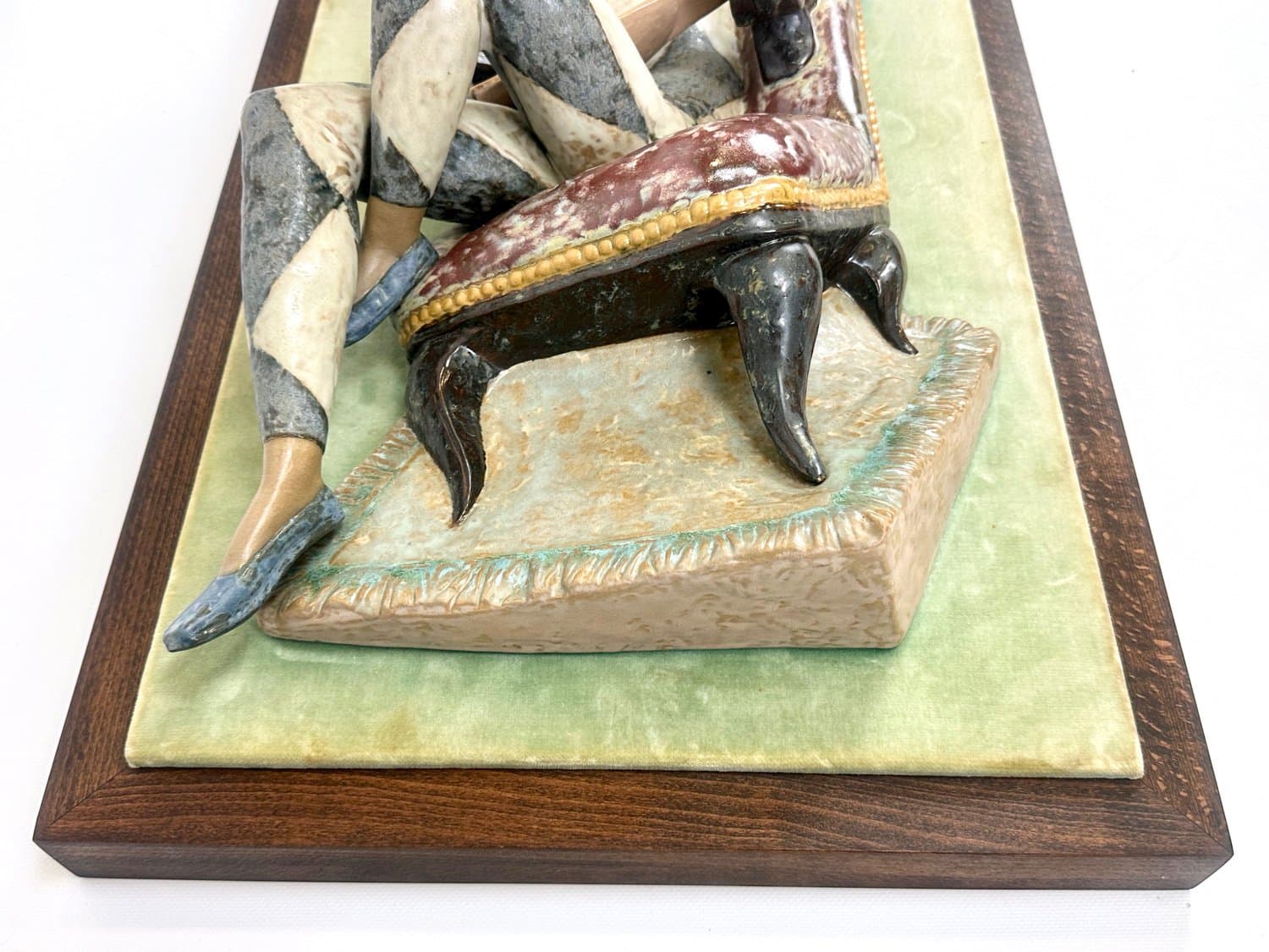 Rzeźba ścienna Harlequin, multicolor, ceramika, F. García, Hiszpania, lata 70. - 154514