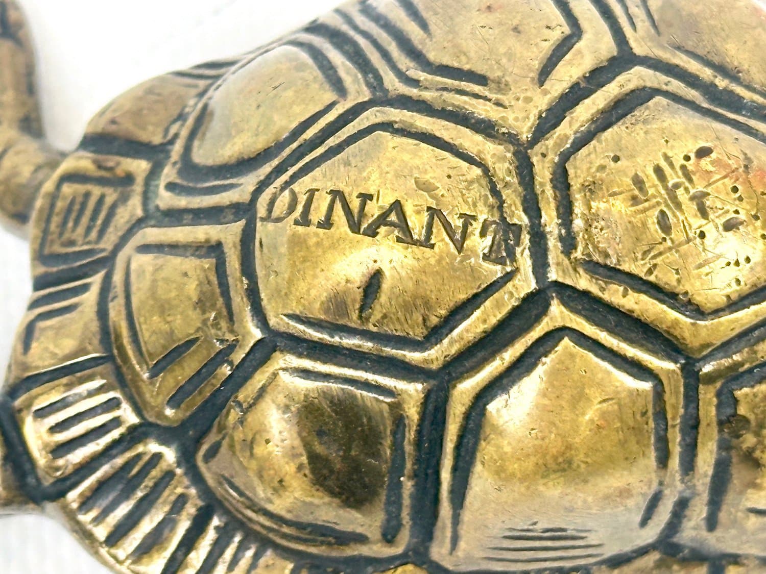 Turtle figurine, golden brass, Belgium, 1960s - 154540