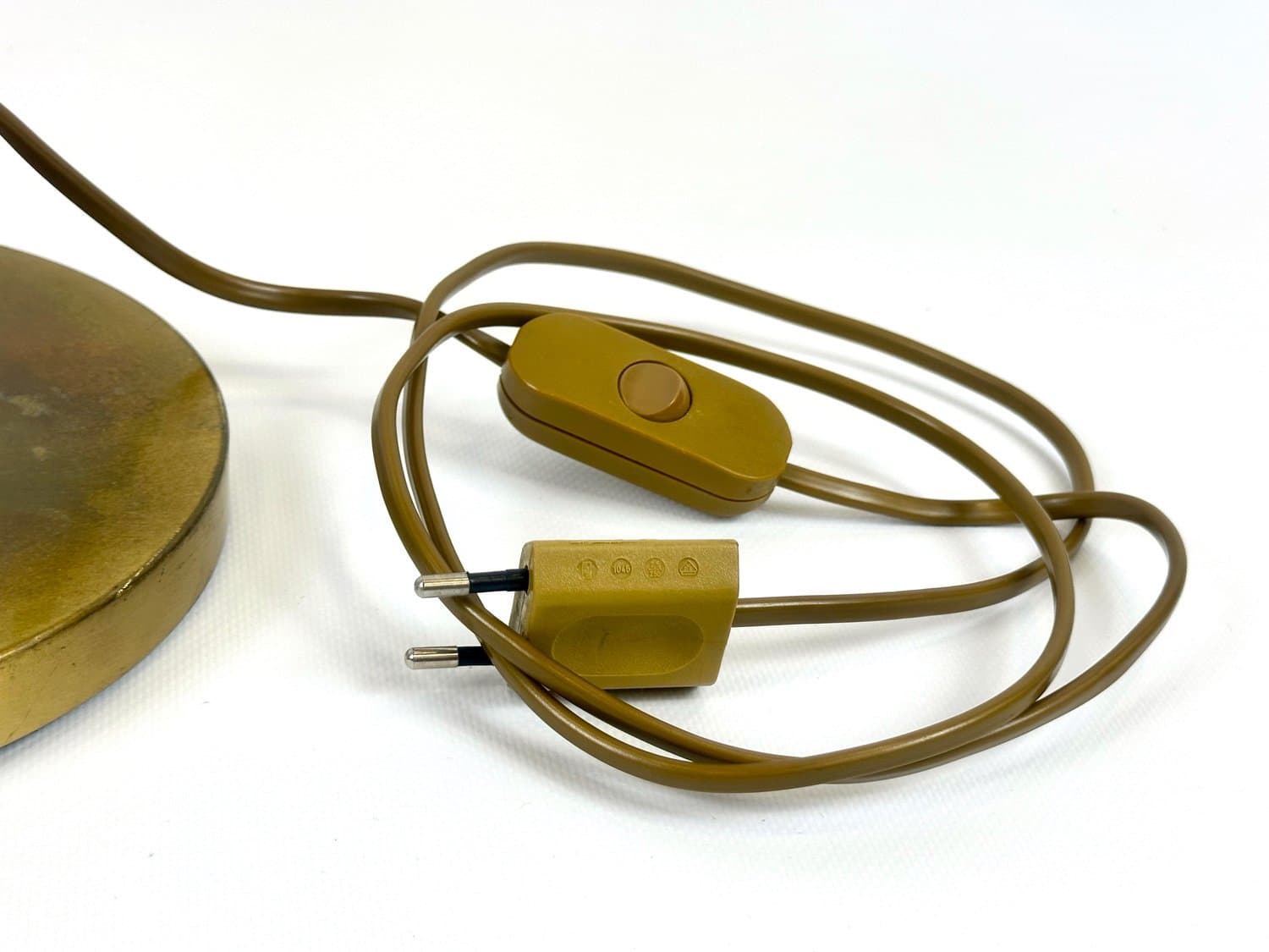 Lampa stołowa, złoty, mosiądz, Niemcy, lata 70. - 154568