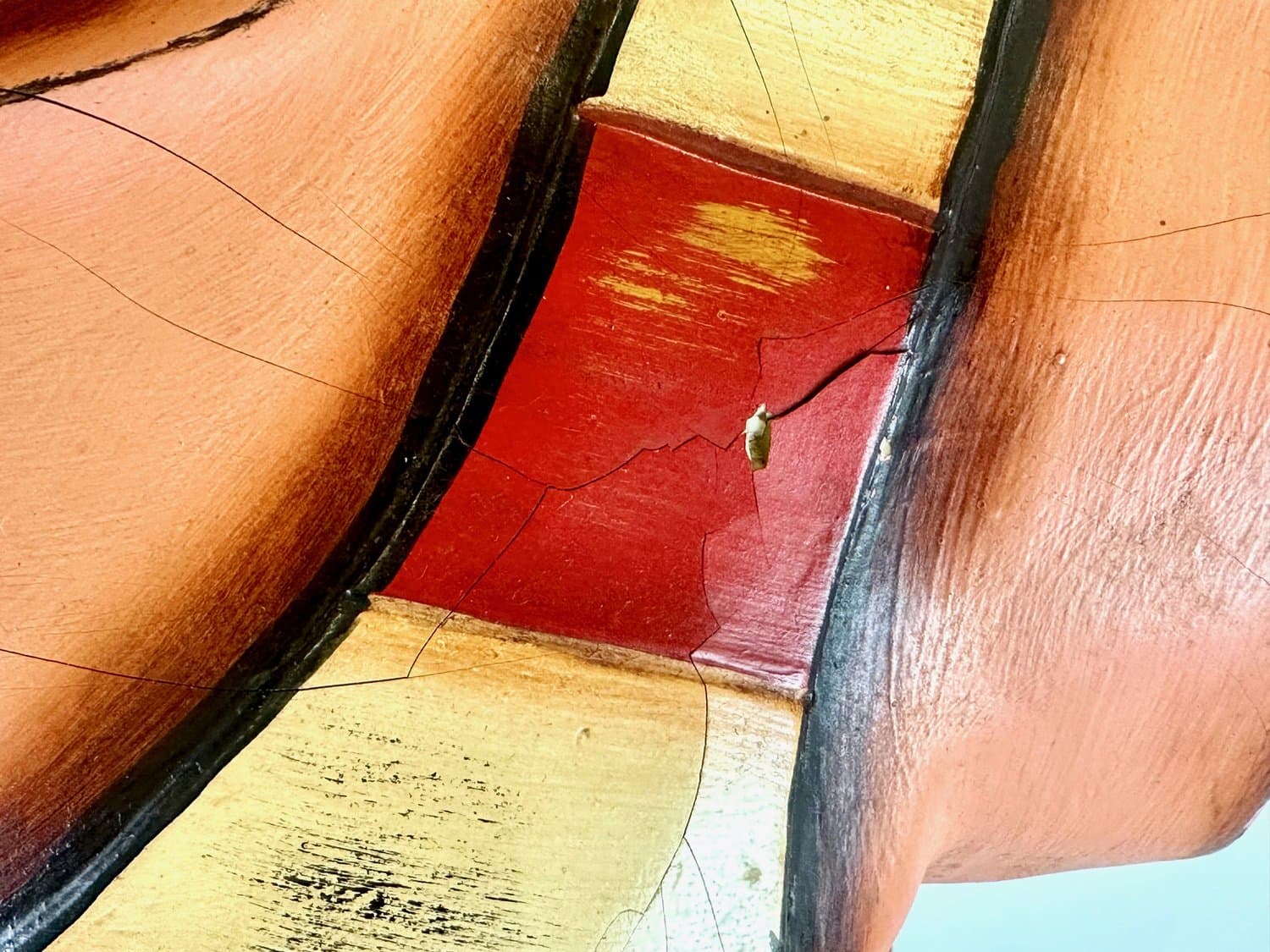 Manekin torsu Coney Island Mens Swim Club, czerwony, dąb, plastik, USA, lata 60. - 154582