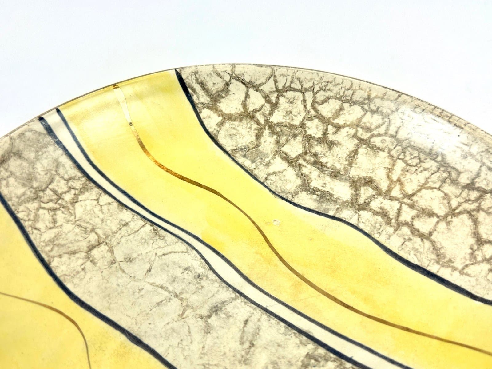 Plate Tosca No 435, multicolor ceramic, Bay Keramik, Germany, 1960s. - 154610