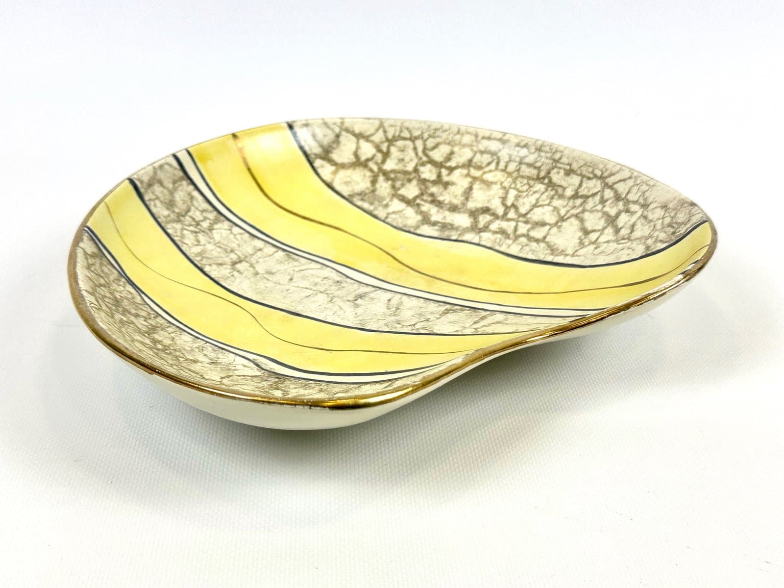 Plate Tosca No 435, multicolor ceramic, Bay Keramik, Germany, 1960s. - 154606