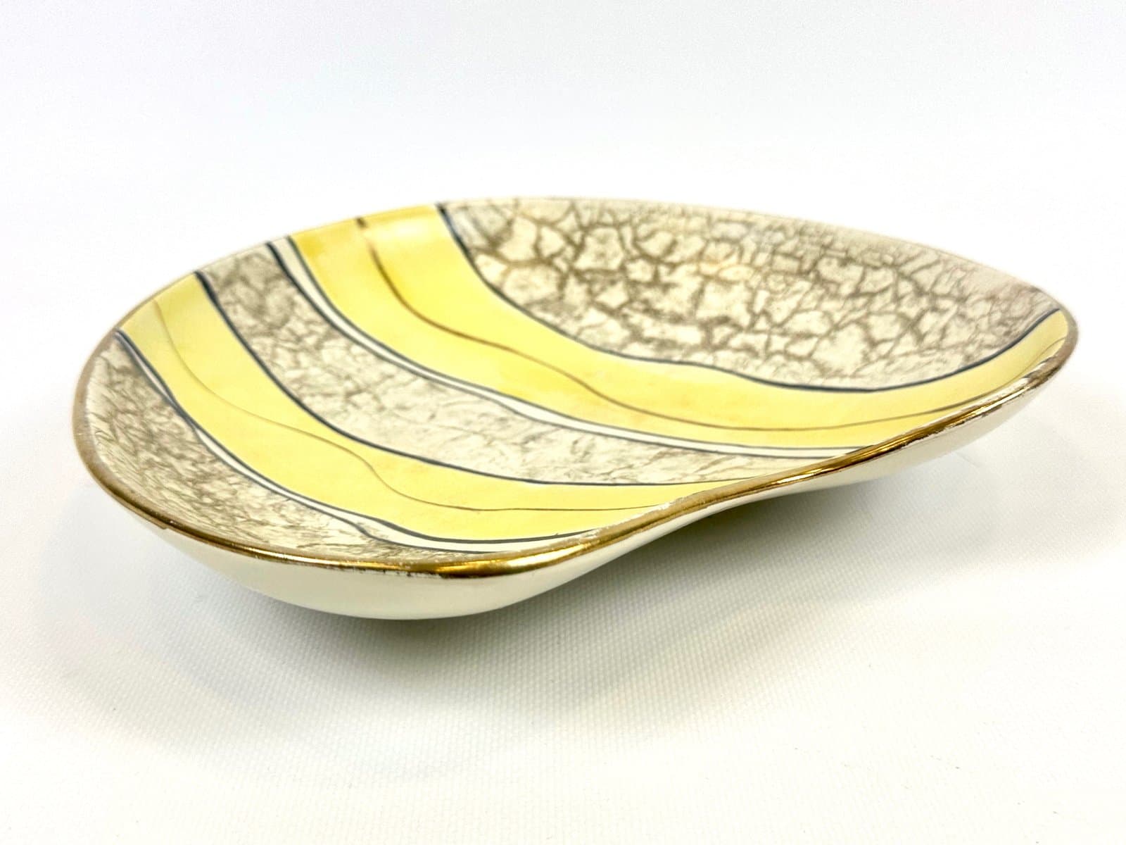 Plate Tosca No 435, multicolor ceramic, Bay Keramik, Germany, 1960s. - 154611