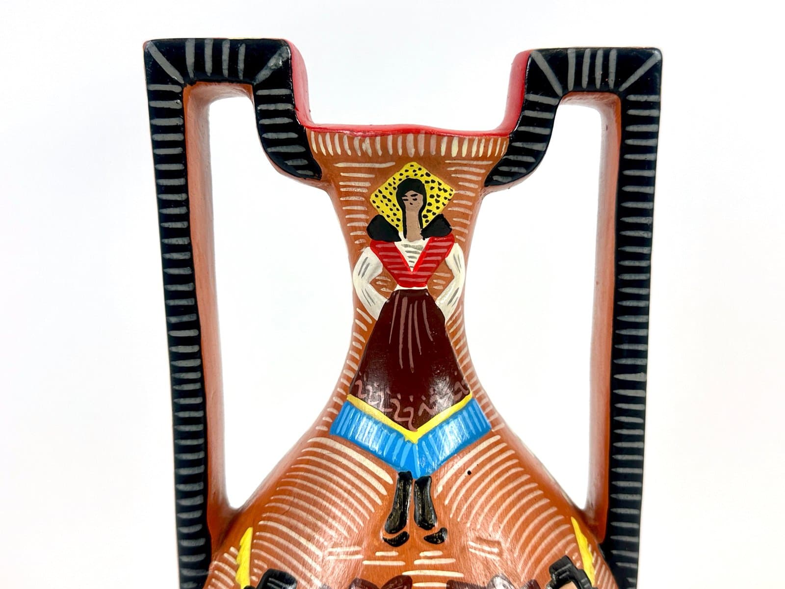 Sardinian amphora, brown terracotta, by C. Nuovo, Italy, 1970s. - 154631