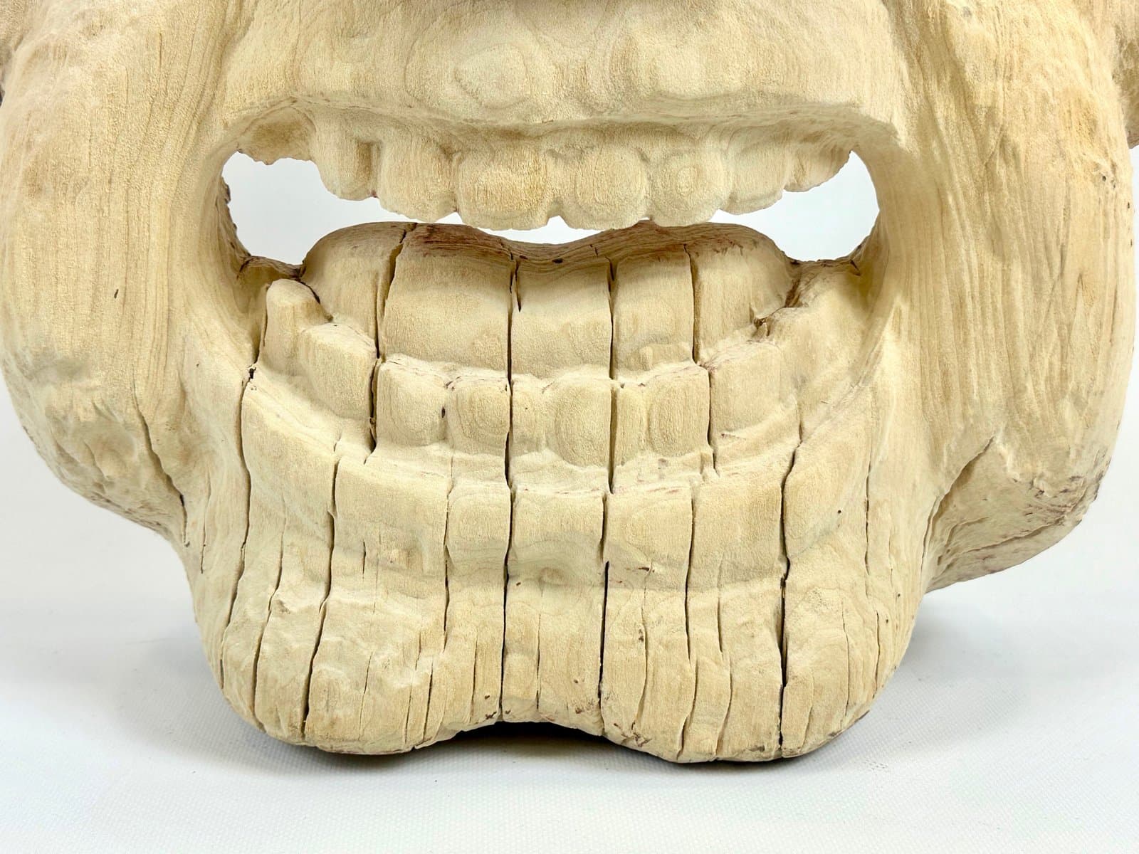 Maska dekoracyjna, folk art, beżowy, drewno, XX w. - 154693