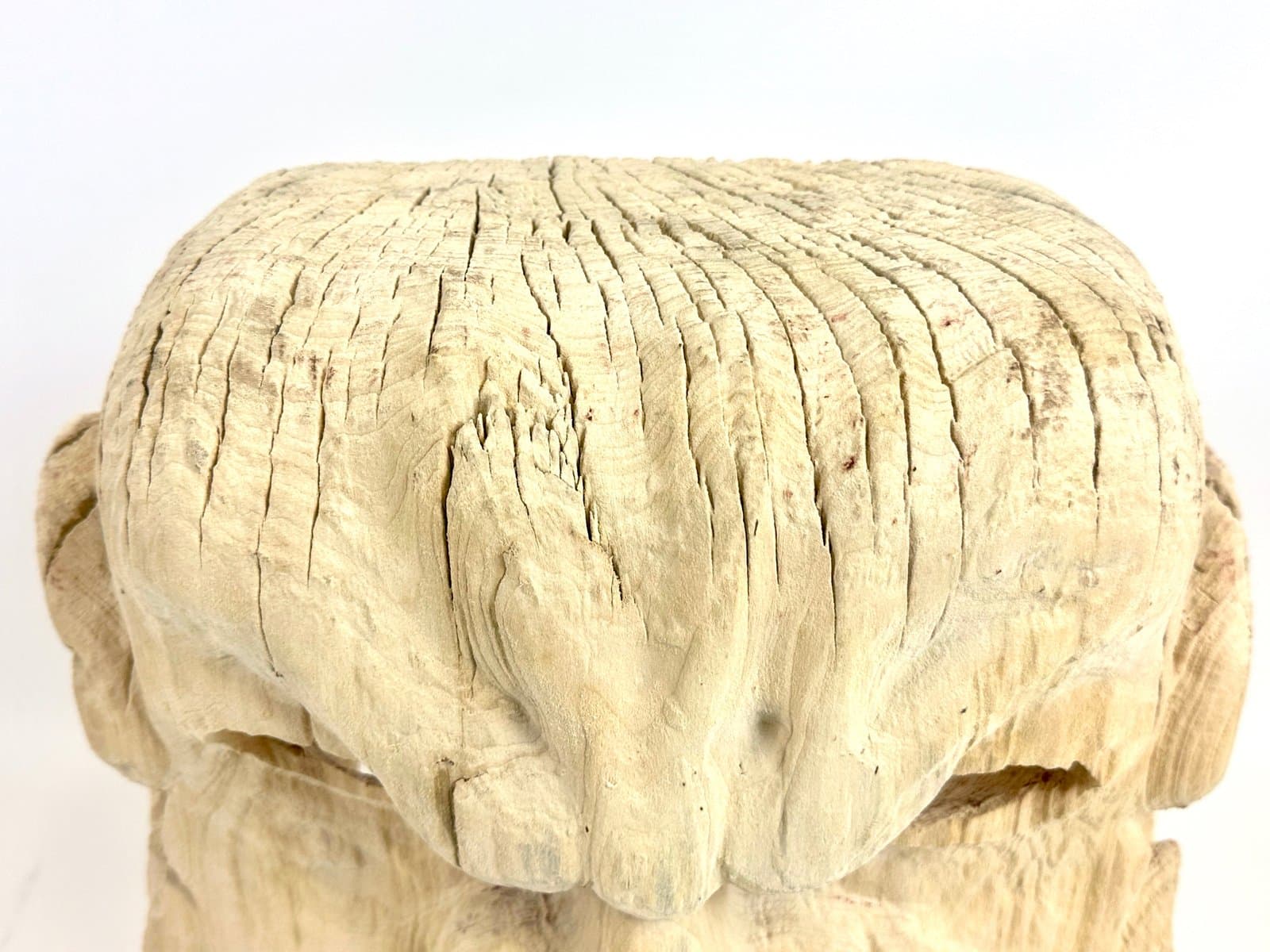 Maska dekoracyjna, folk art, beżowy, drewno, XX w. - 154698