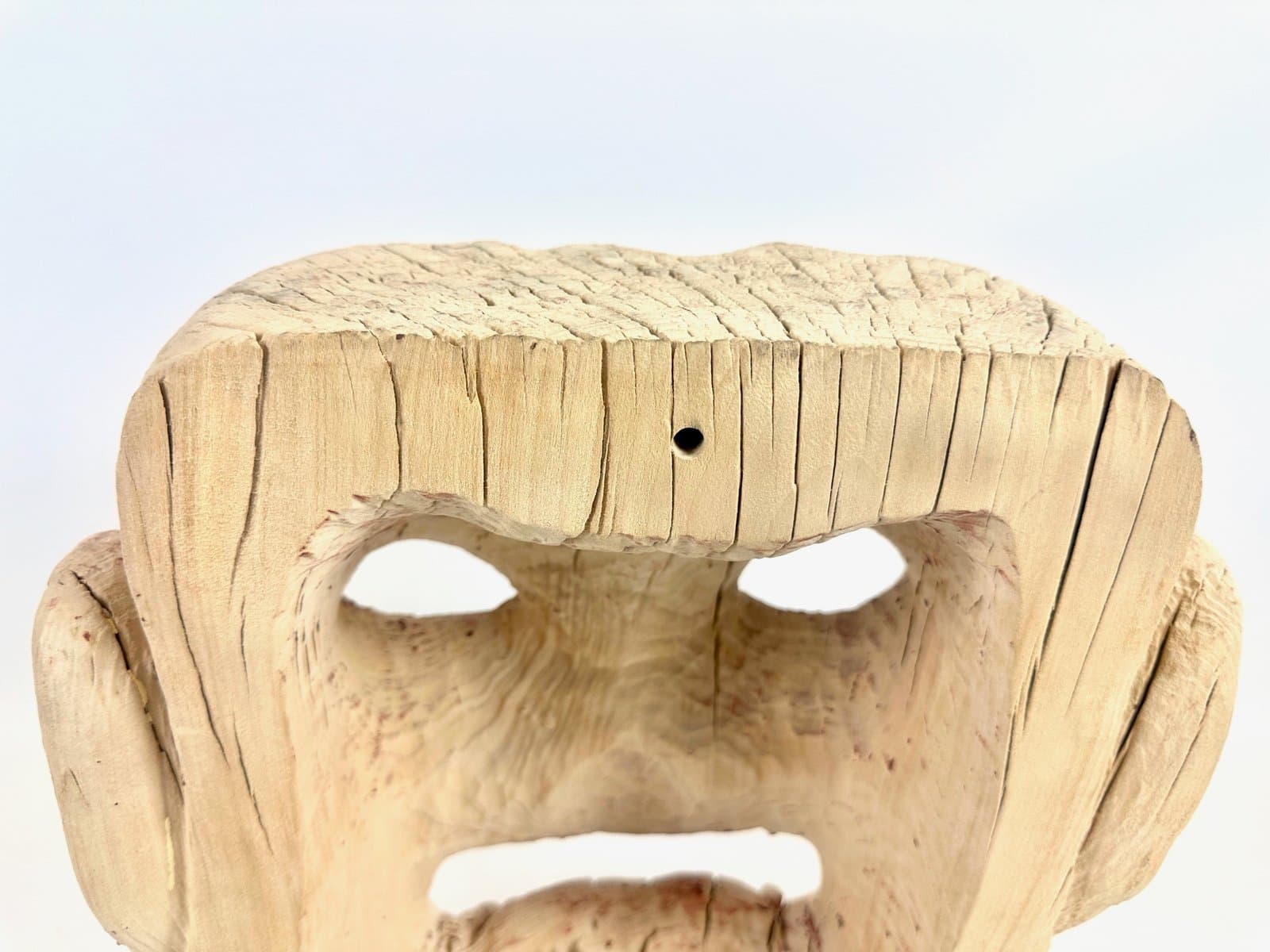 Maska dekoracyjna, folk art, beżowy, drewno, XX w. - 154696