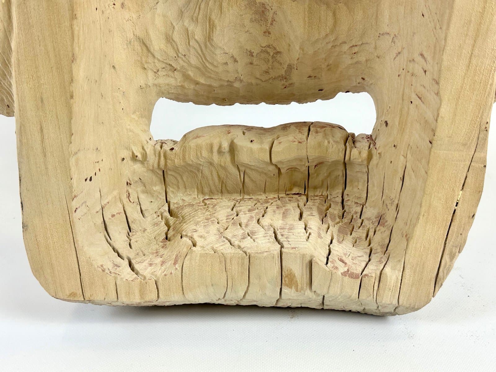 Maska dekoracyjna, folk art, beżowy, drewno, XX w. - 154699