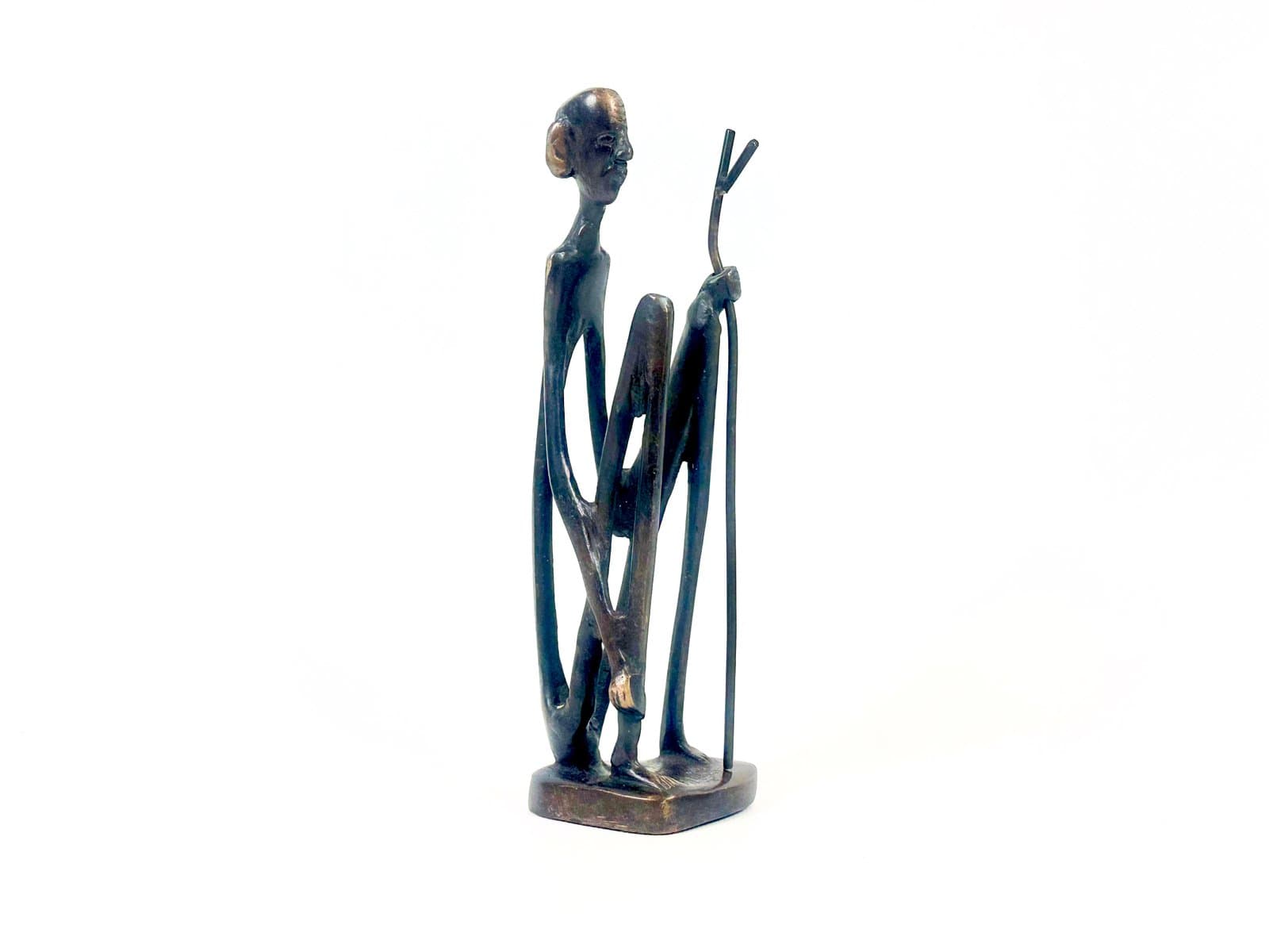 Rzeźba afrykańska, brąz ciemnobrązowy, XIX w. - 154707