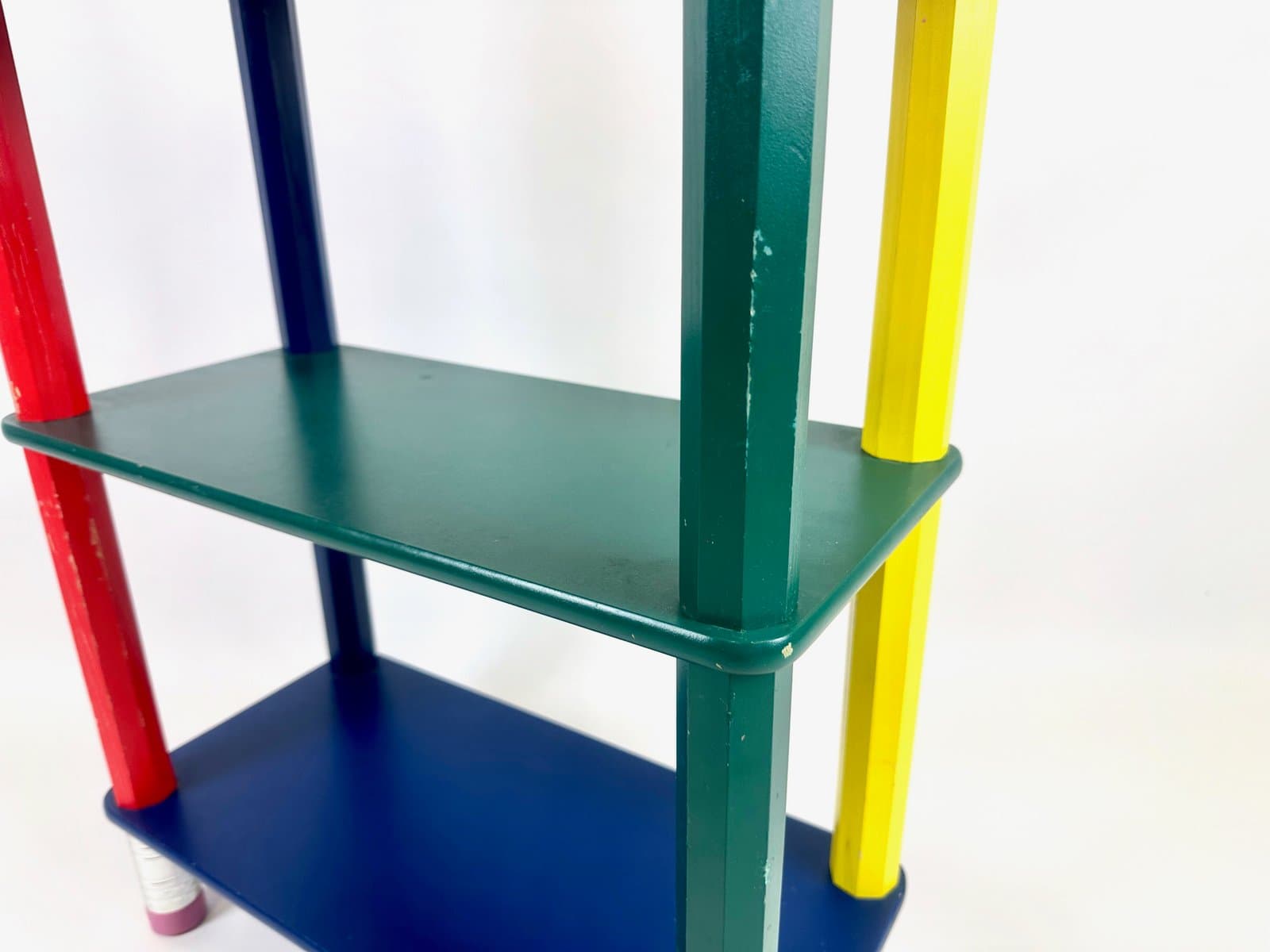 Półka Pencil Shelf, multikolor, sklejka, drewno, proj. P. Sala, Francja, lata 80. - 154720