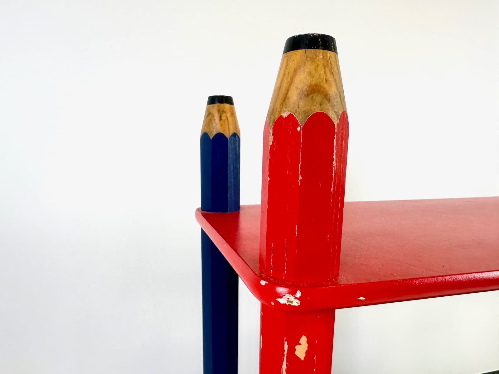 Półka Pencil Shelf, multikolor, sklejka, drewno, proj. P. Sala, Francja, lata 80. - 154729