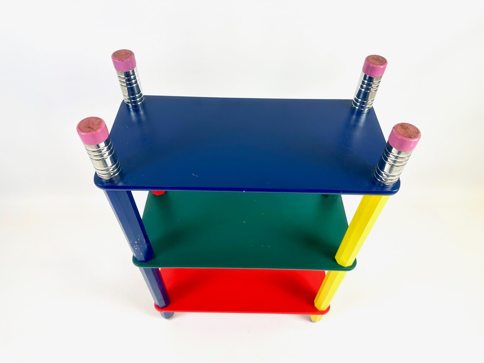 Półka Pencil Shelf, multikolor, sklejka, drewno, proj. P. Sala, Francja, lata 80. - 154723