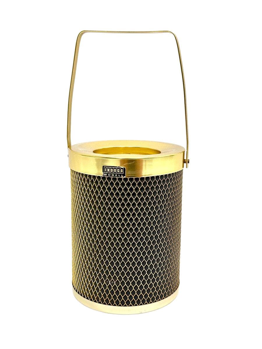 Ice bucket Induga, golden, brass aluminum, Germany, 1960s.
