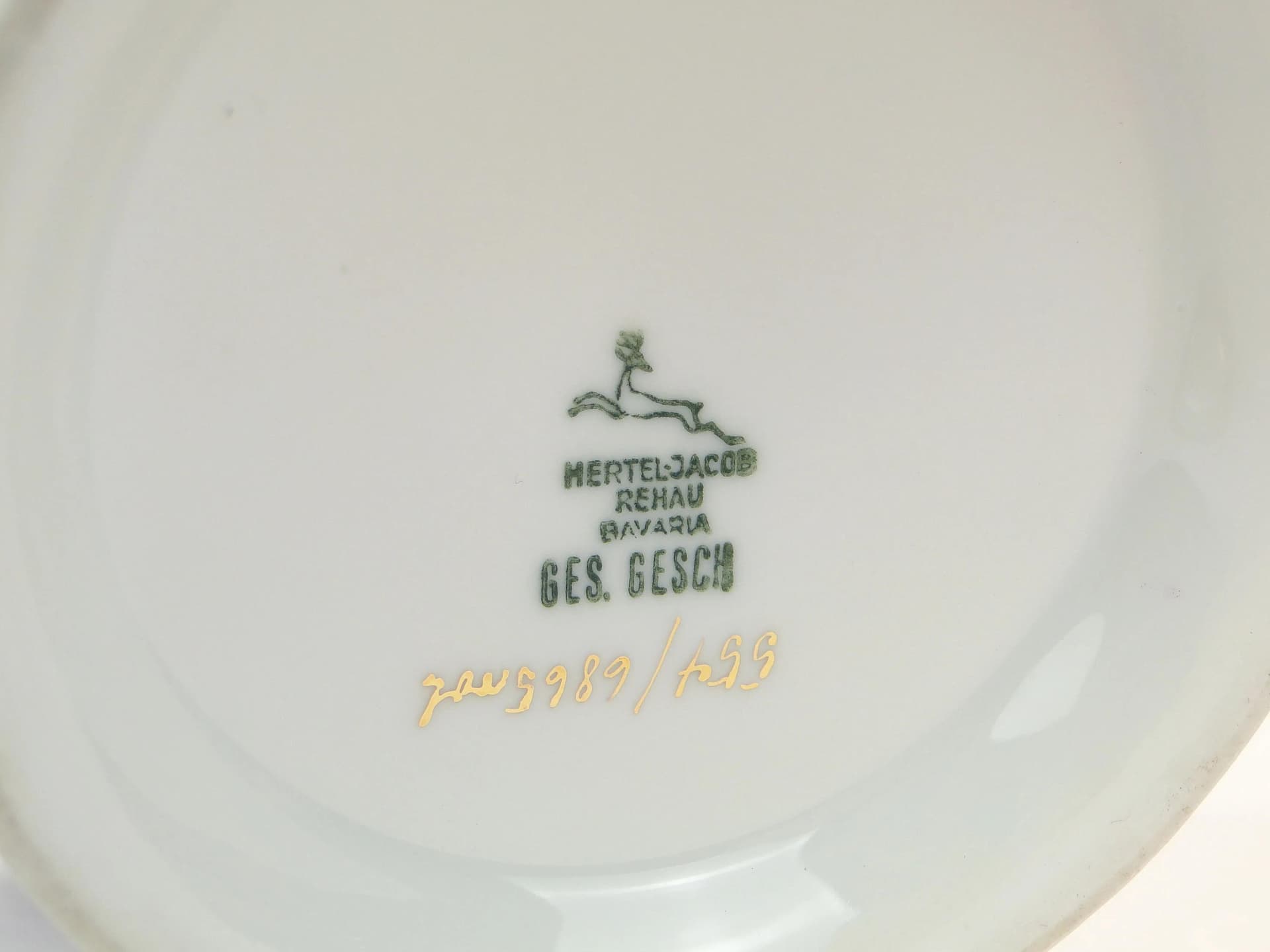 Bonbonniere Art Deco, white porcelain, Hertel Jacob, Germany, 1930s. - 9522