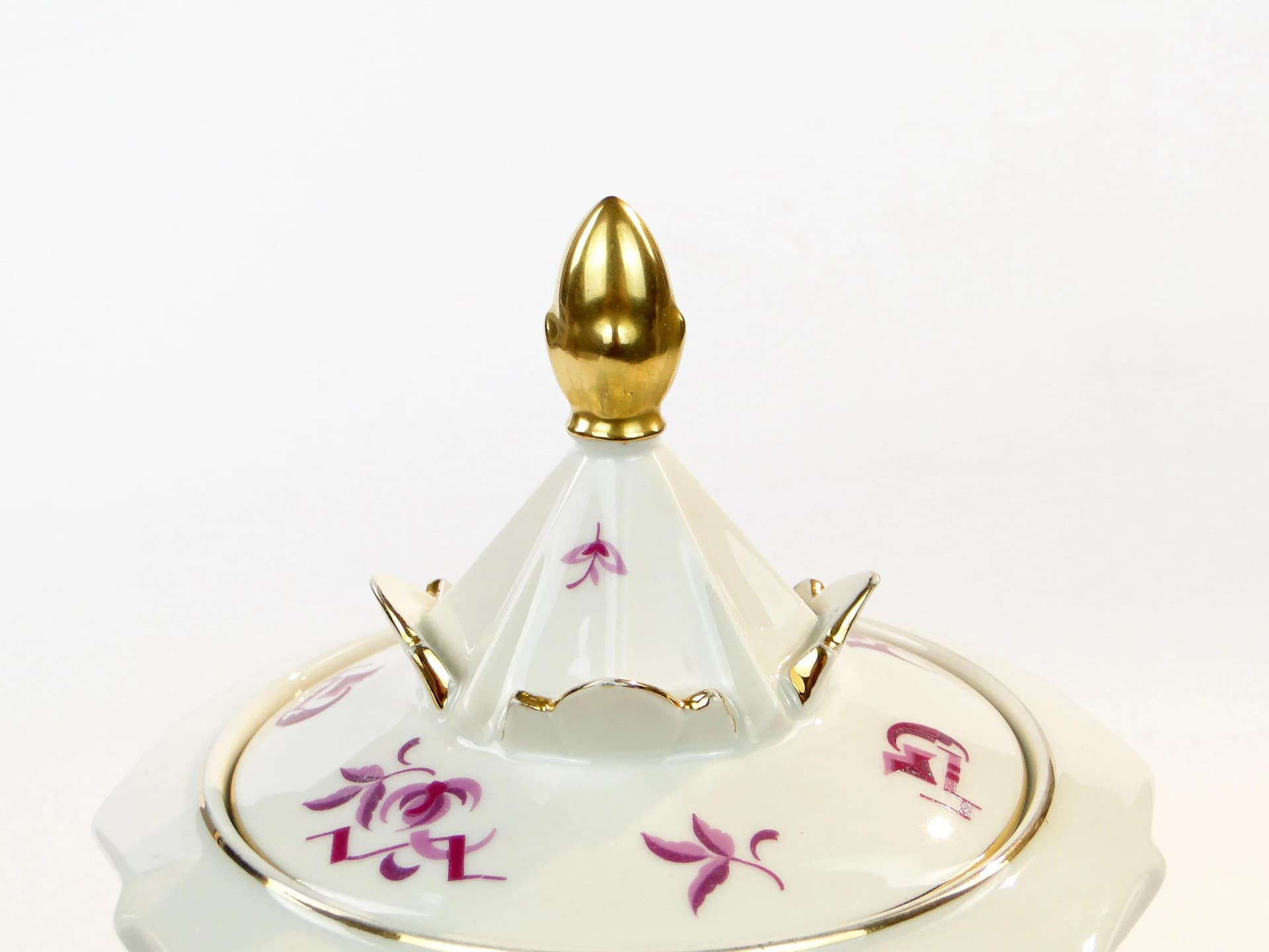 Bonbonniere Art Deco, white porcelain, Hertel Jacob, Germany, 1930s. - 9518