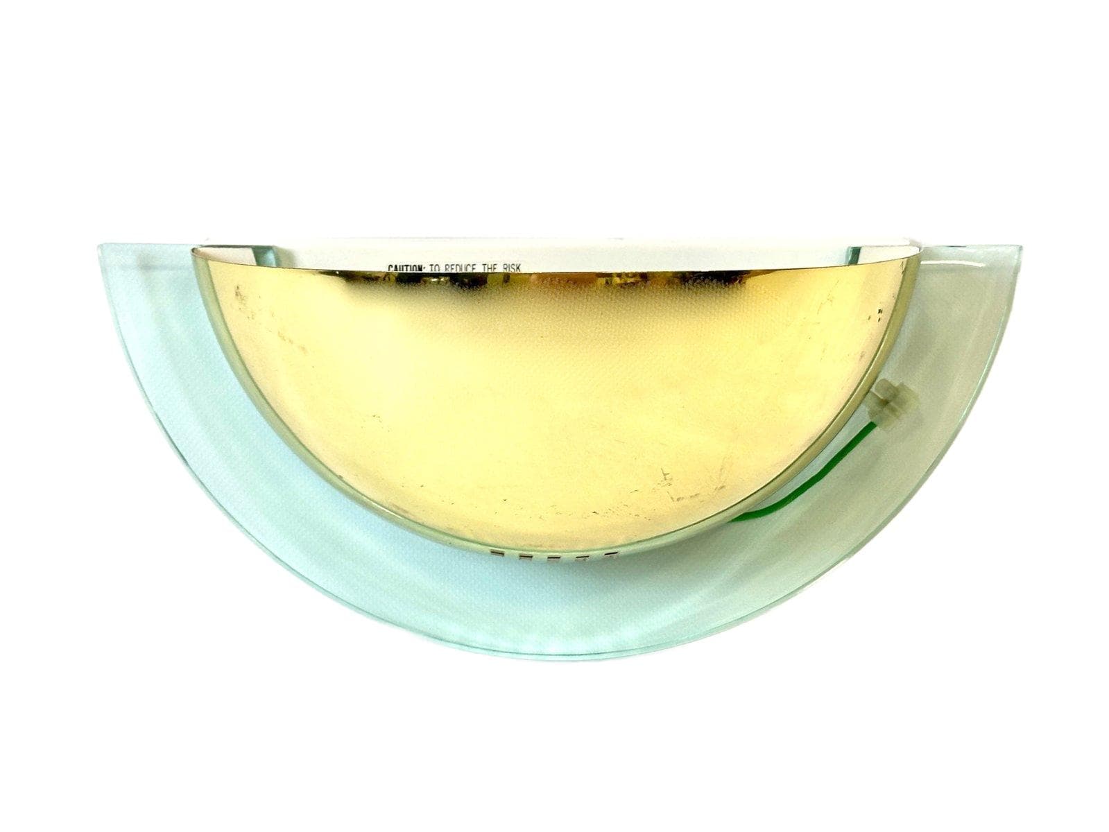 Wall Sconce Postmodern, gold, metal acrylic, Germany, 1980s.