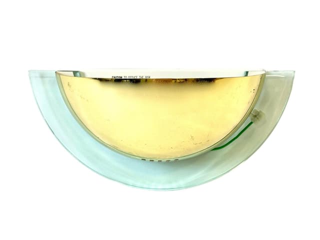 Wall Sconce Postmodern, gold, metal acrylic, Germany, 1980s. - DIMENSION