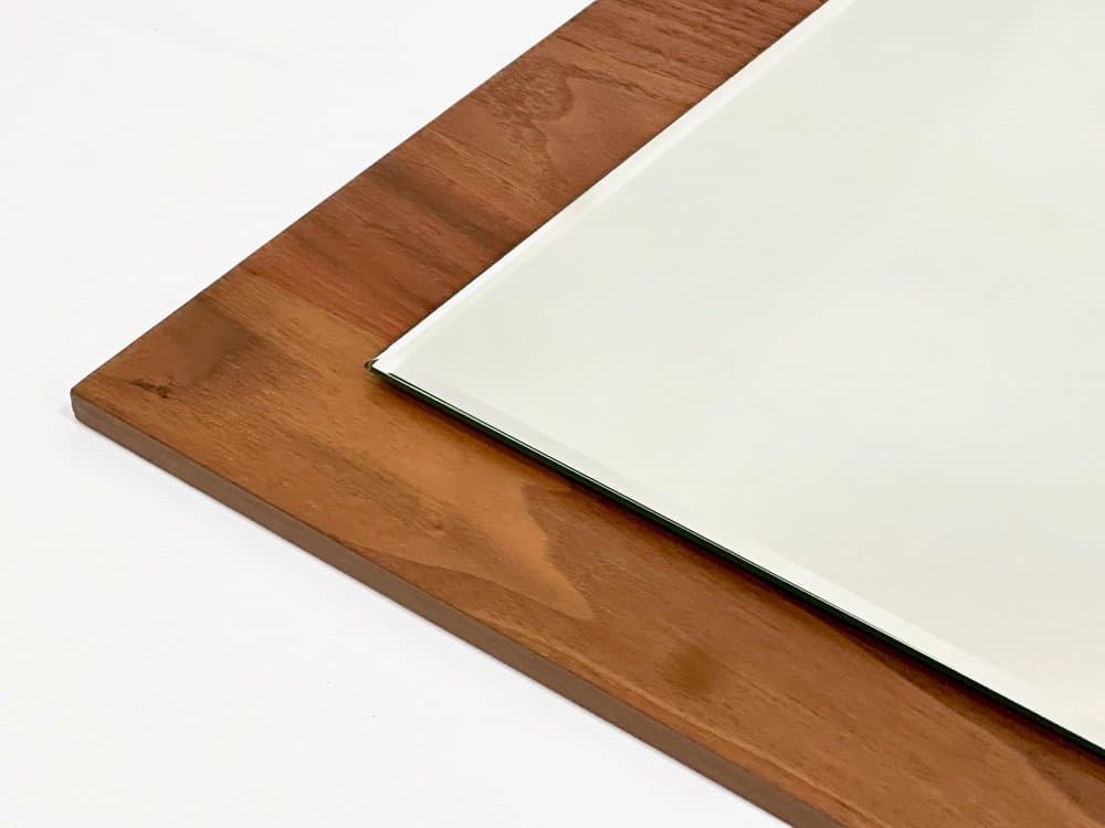 Lustro ścienne, teak, szkło, Niemcy, lata 70. - 155057