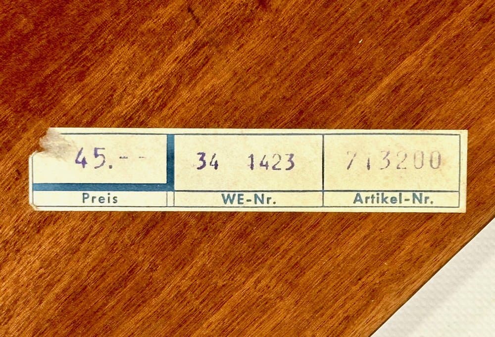 Lustro ścienne, teak, szkło, Niemcy, lata 70. - 155058