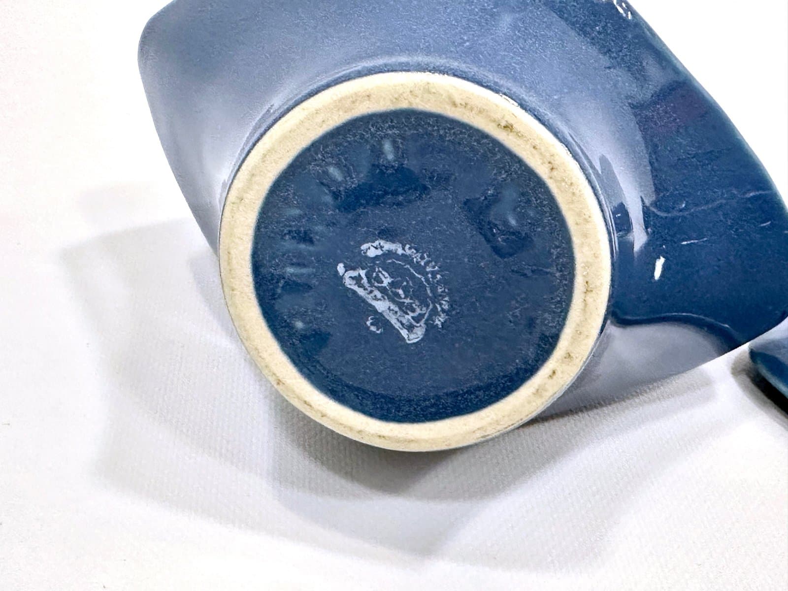 Zestaw wazonów i miski, niebieski, ceramika, Czechosłowacja, lata 70. - 155112