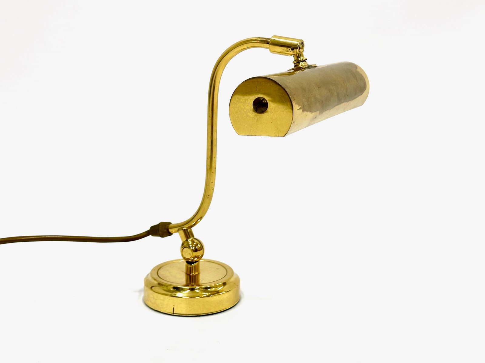 Lampa stołowa typu piano, złoty, mosiądz, Niemcy, lata 60. - 155193