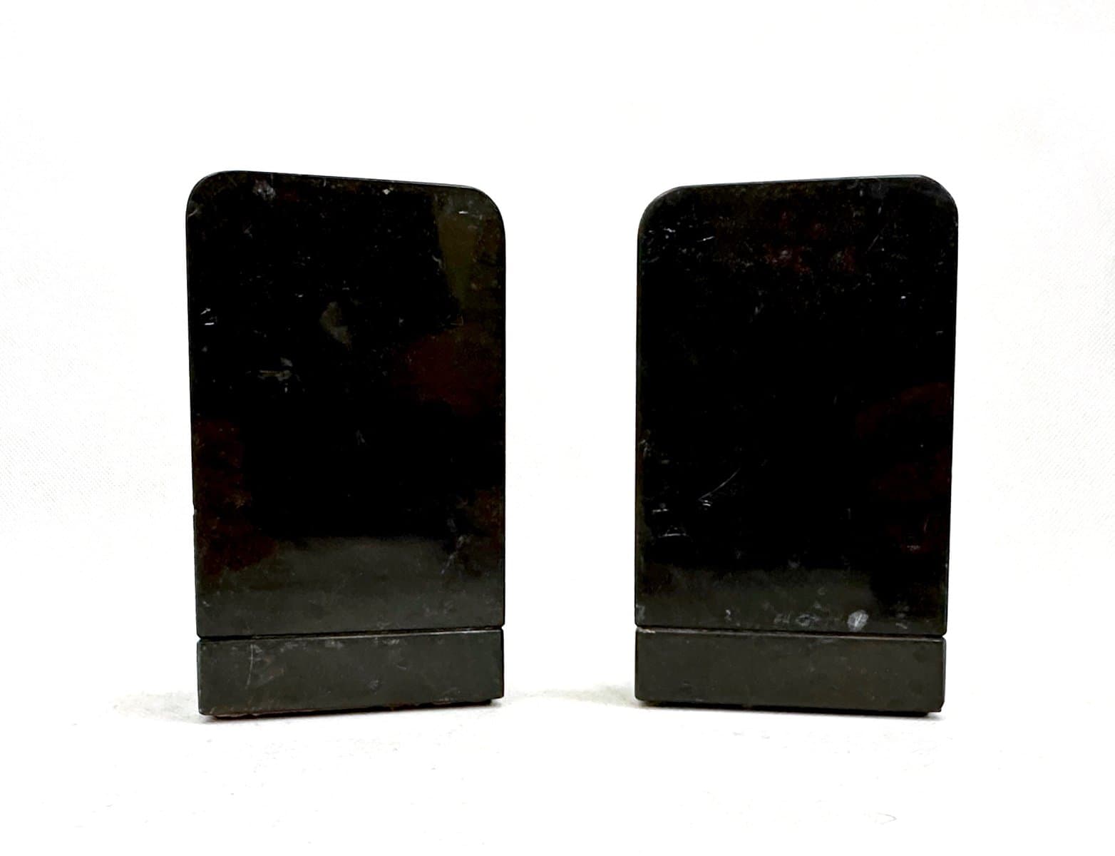 pair of bookends Art Deco, black marble, Germany, 1930s - 155368