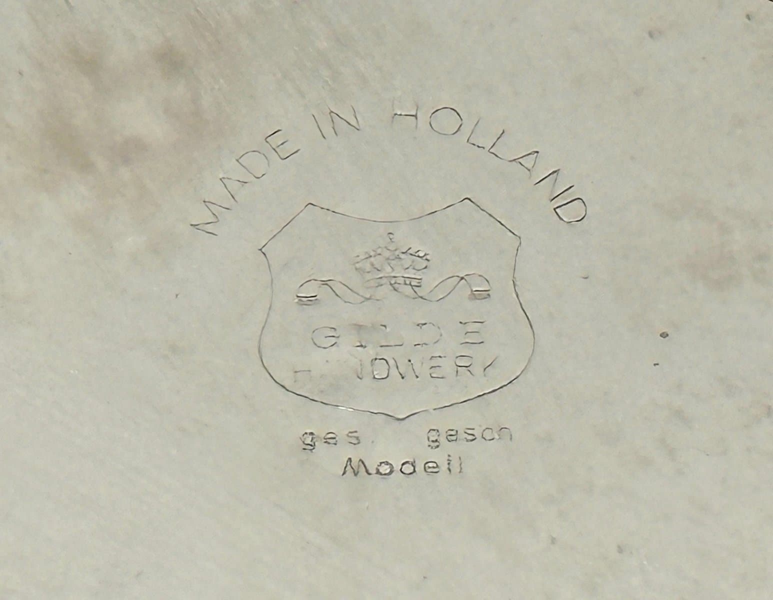 Kosz na butelki, srebrny stal, złoty mosiądz, Holandia, lata 70. - 155399