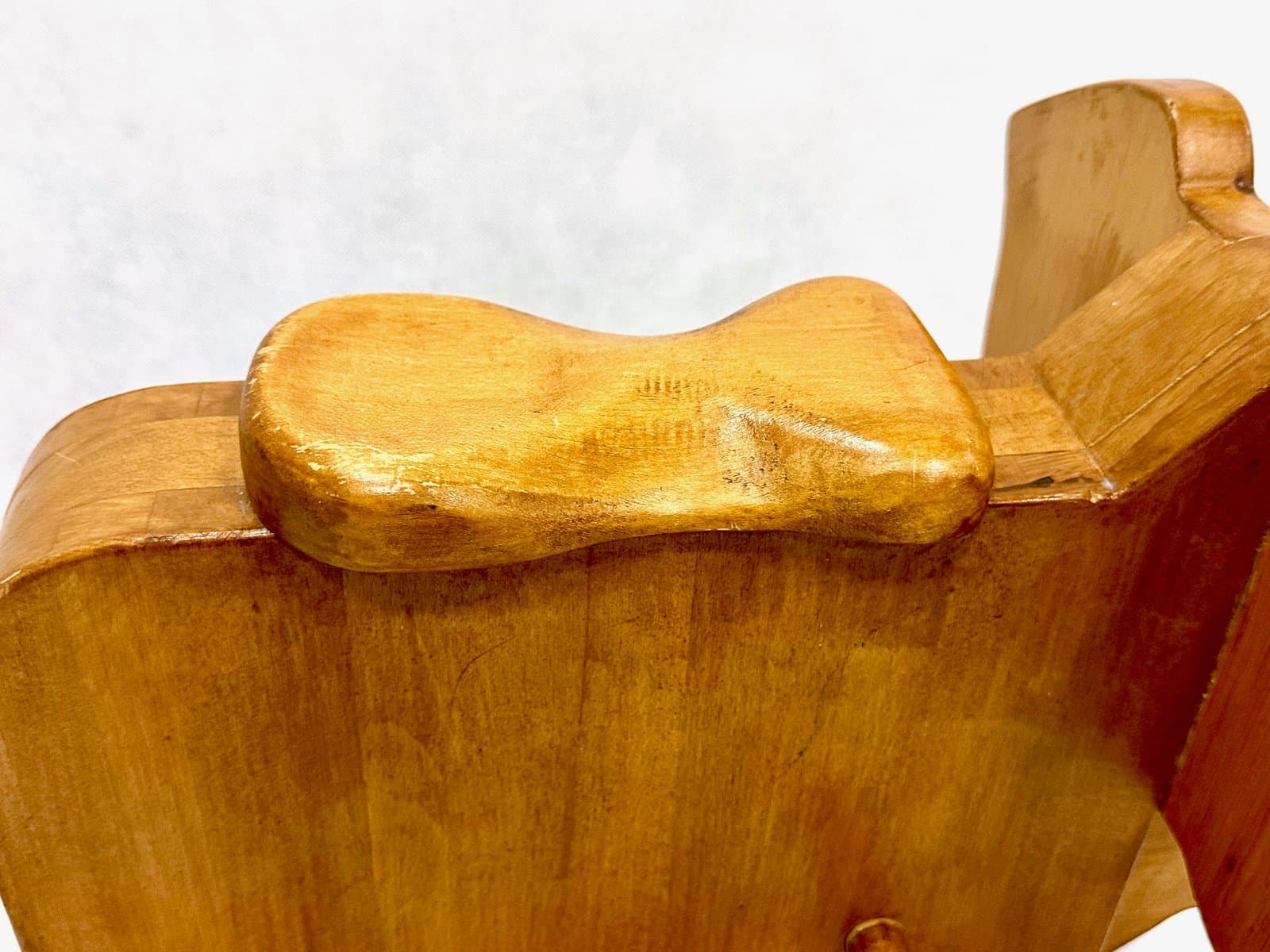 Słoń bujany, jasnobrązowy, drewno, Niemcy, lata 60. - 155495