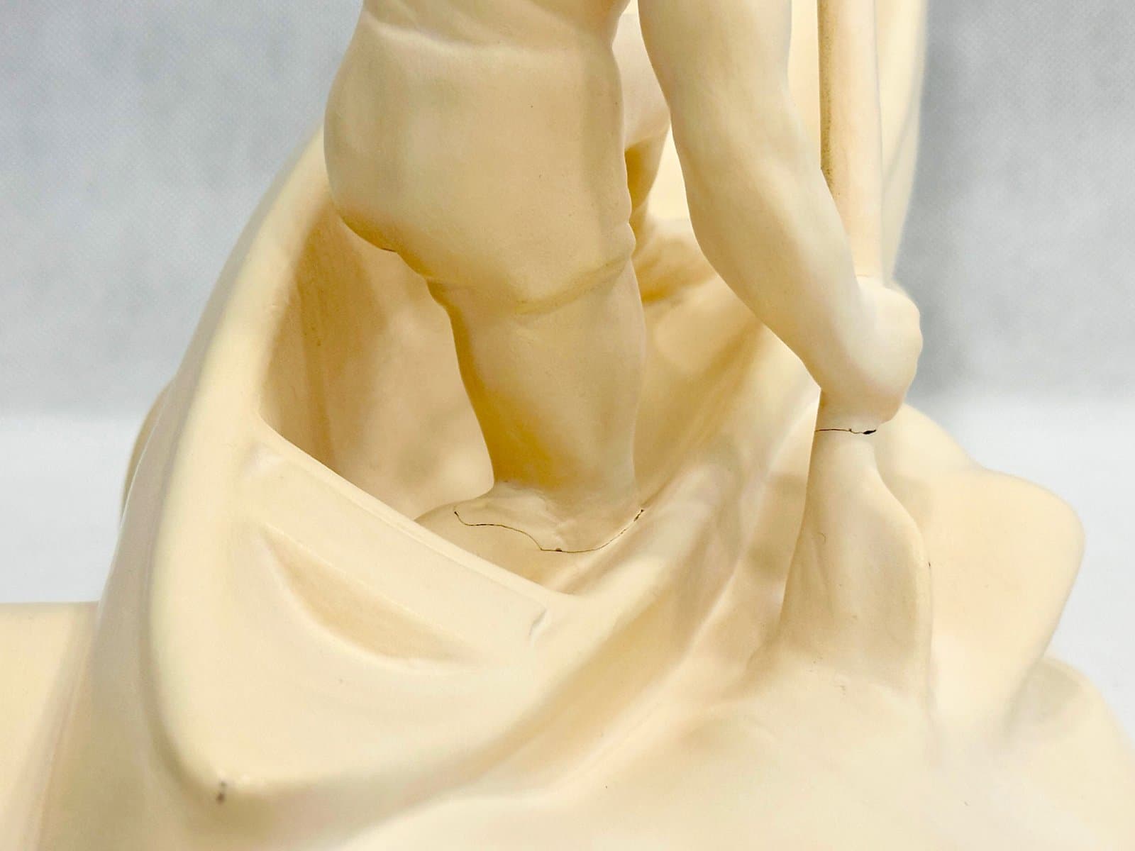 Statuetka wioślarza, kość słoniowa, Czechy, lata 50. - 155521