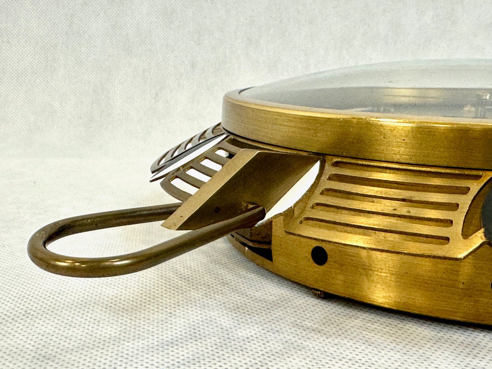 Wall Clock, Atlanta, golden brass, Germany, 1960s. - 155561