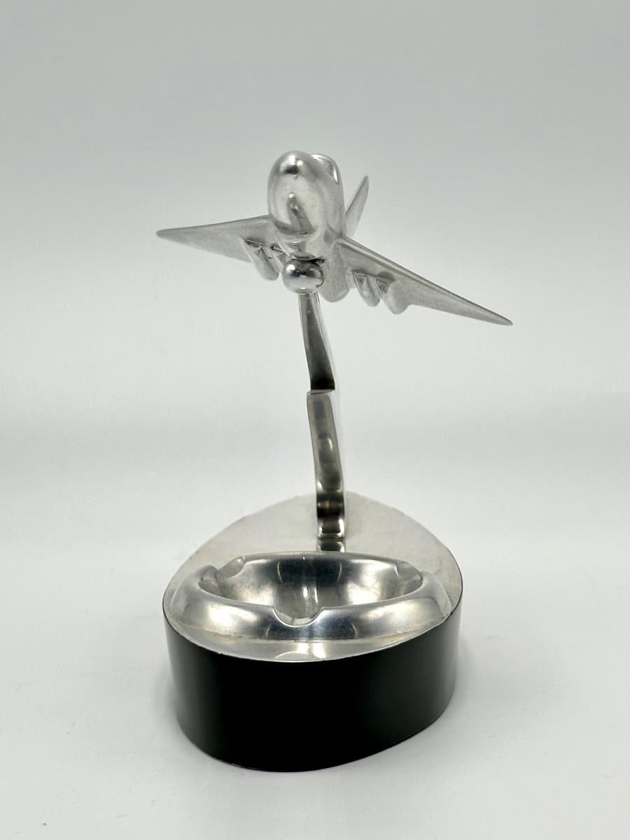 Desk Figurine Art Deco, silver aluminum, Poland, 1930s - 155625