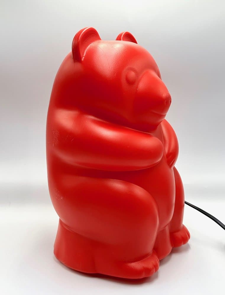 Lampa stołowa Gummy Bear, czerwona, plastik, Niemcy, lata 90. - 155696