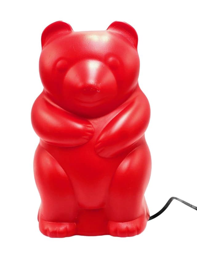 Lampa stołowa Gummy Bear, czerwona, plastik, Niemcy, lata 90. - WYMIARY