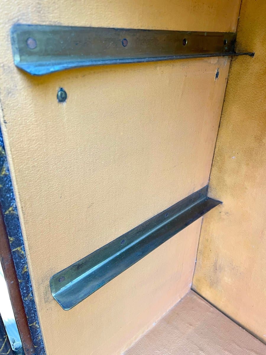 Trunk Malle Haute, Monogram brown, canvas, leather, wood, brass, Louis Vuitton, France, 1920s - 155716