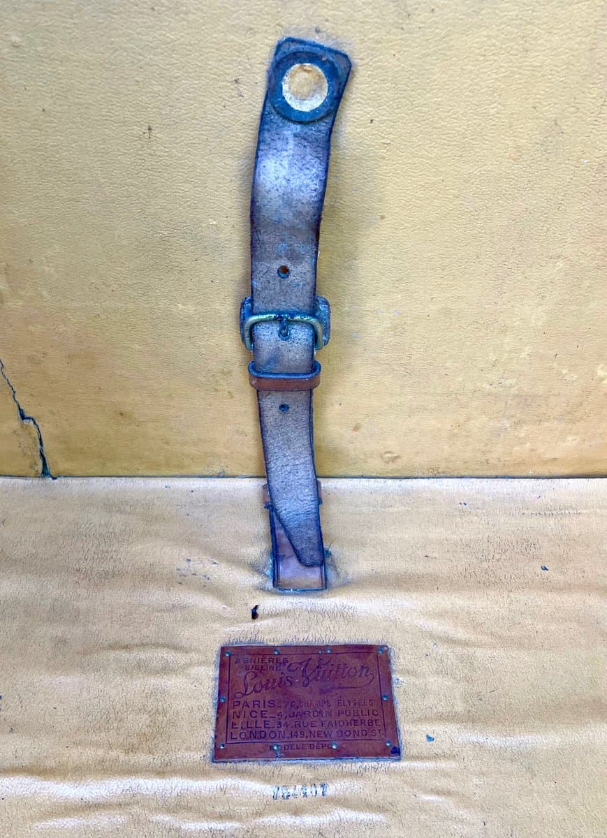 Trunk Malle Haute, Monogram brown, canvas, leather, wood, brass, Louis Vuitton, France, 1920s - 155717