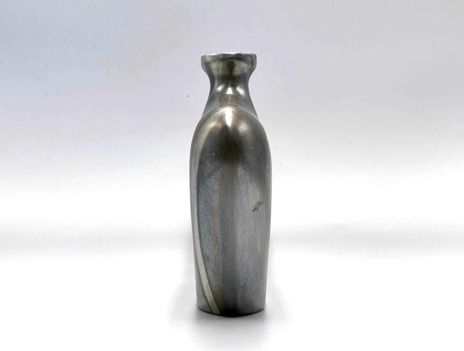 Butelka płaska, srebrny, aluminium, lata 70. - 155762