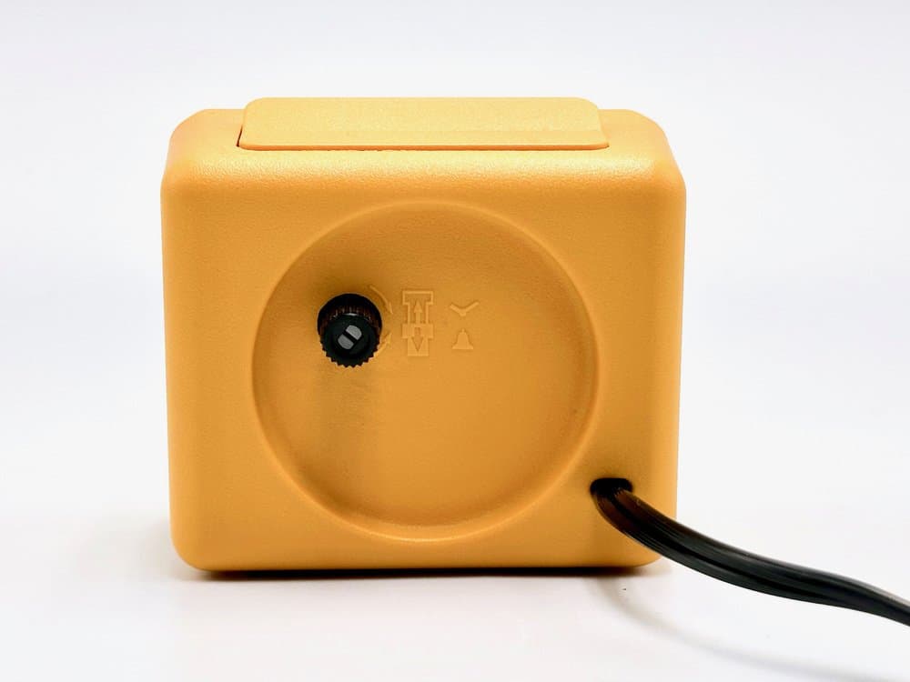 Table Clock Modatempo, orange plastic, Germany, 1980s. - 155769