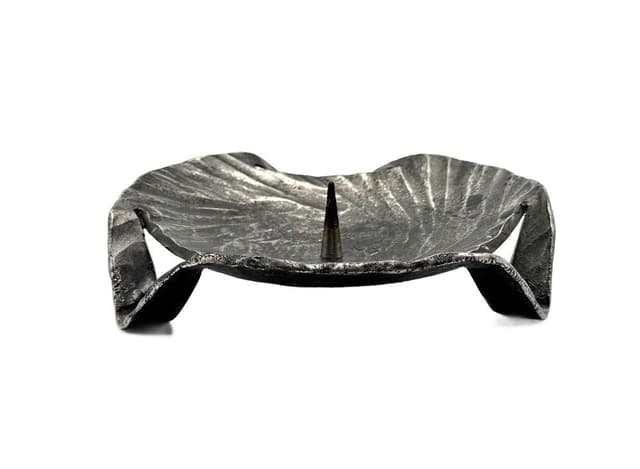 Candleholder Brutalist, grey, Germany, 1970s - DIMENSION