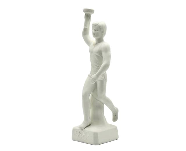 Figurine, Berlin Olympic Games, white bisque porcelain, Germany, 1930s - DIMENSION