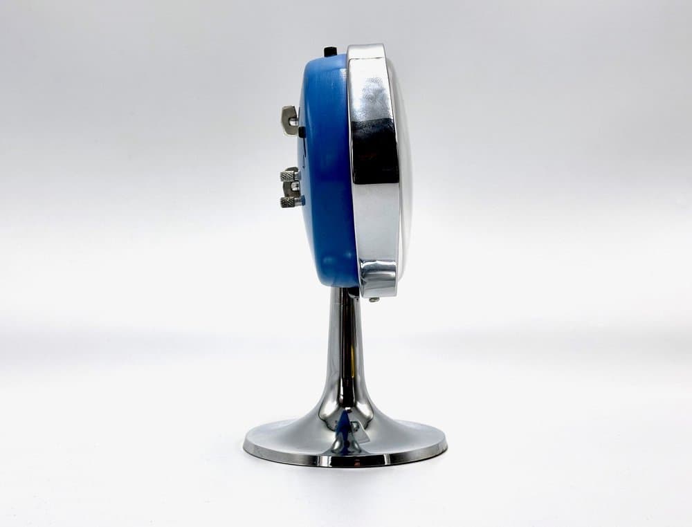 Clock Tulip, Space Age, blue, metal, United Kingdom, 1960s. - 155860