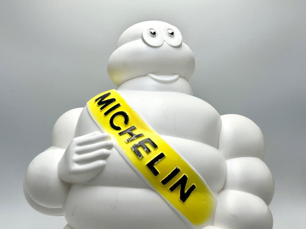 Figurka Bibendum Michelin, biały, plastik, Finlandia, lata 60. - 155912