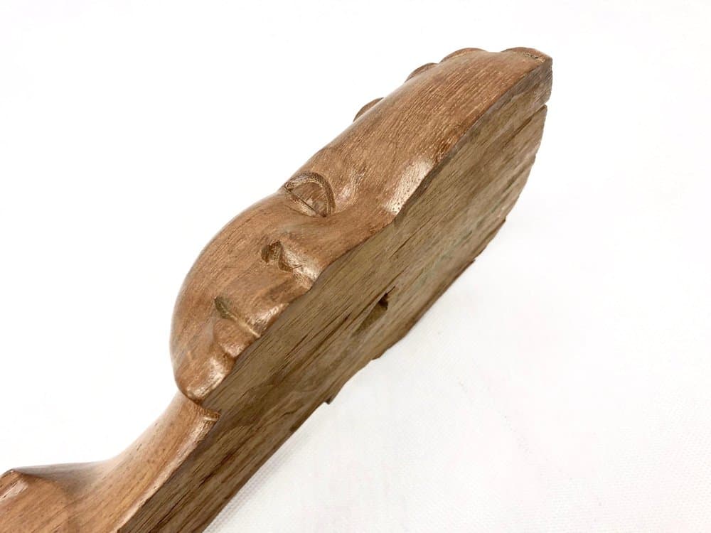 para rzeźb ściennych, African, brąz jasny, teak, lata 60. - 156047