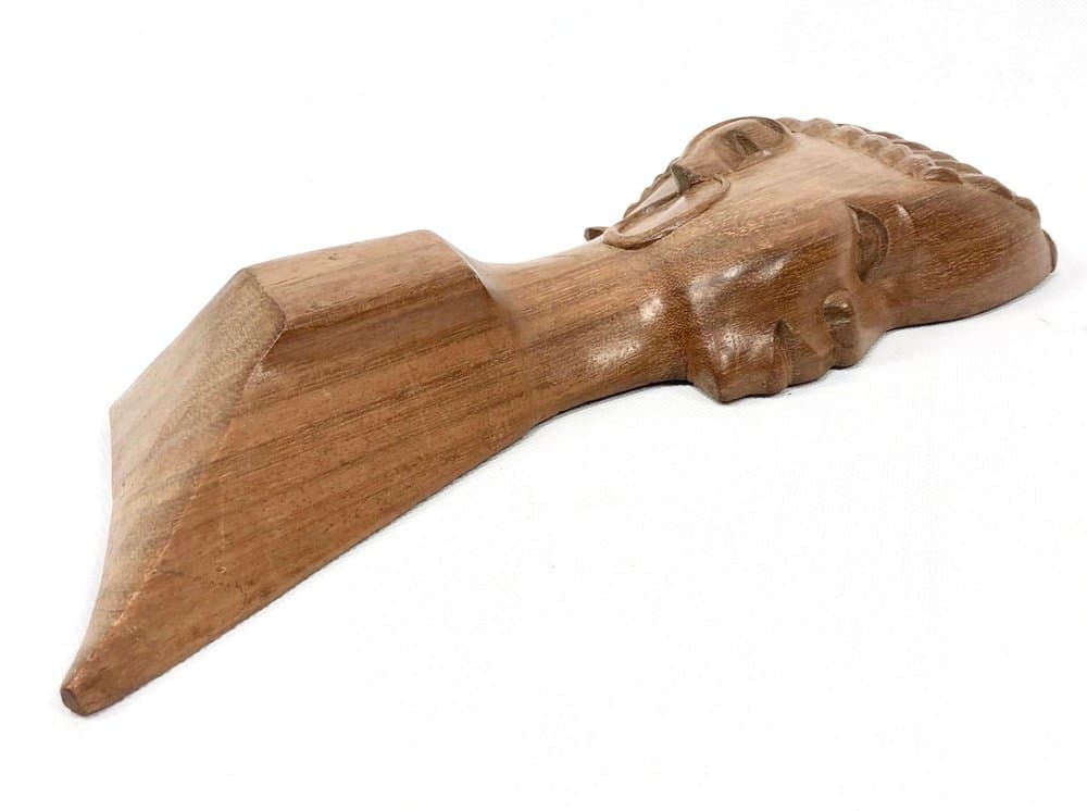 para rzeźb ściennych, African, brąz jasny, teak, lata 60. - 156054