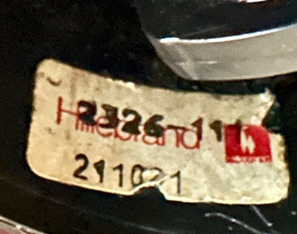 Lampa wisząca, czarna, mosiądz złoty, Hillebrand, Niemcy, lata 70. - 156145