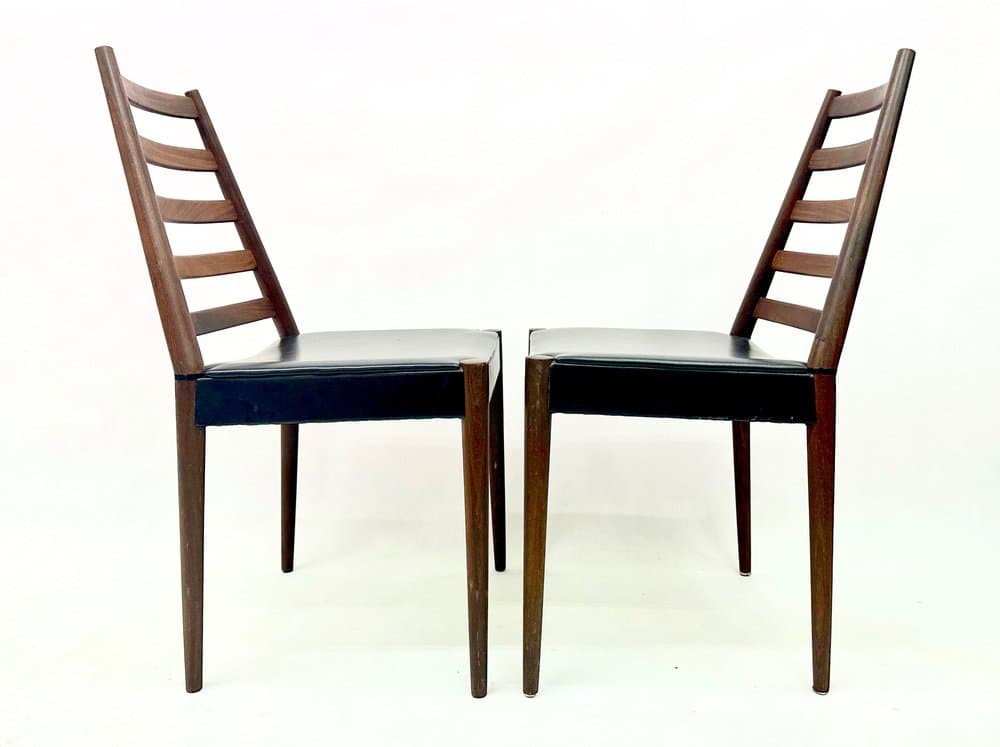 Set of dining chairs, brown teak, Denmark, 1960s - 156327