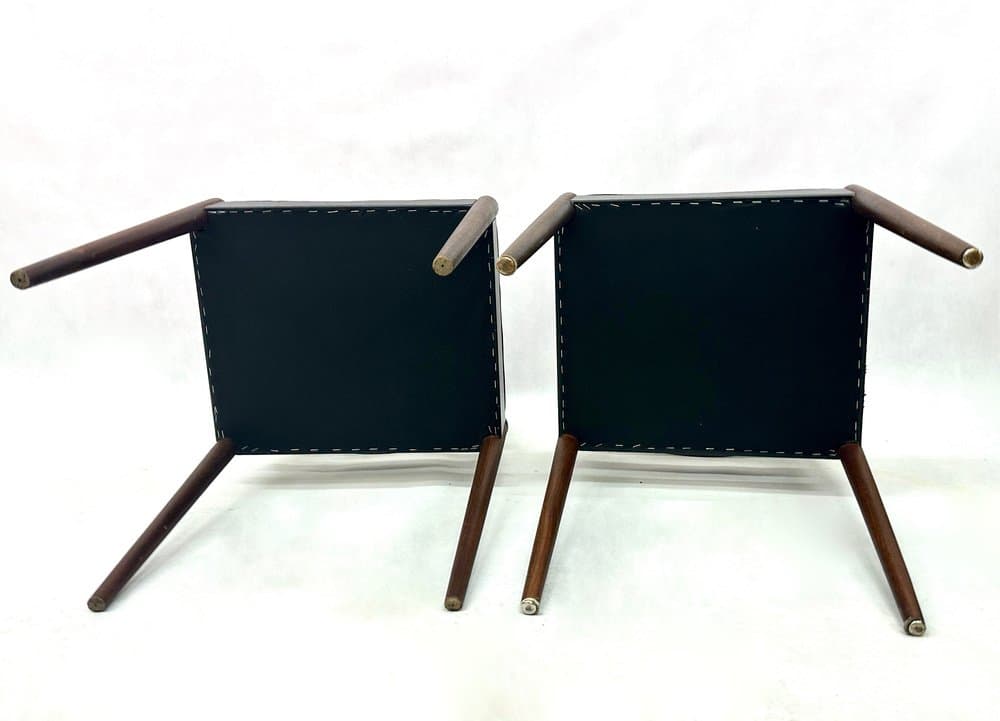 Set of dining chairs, brown teak, Denmark, 1960s - 156326