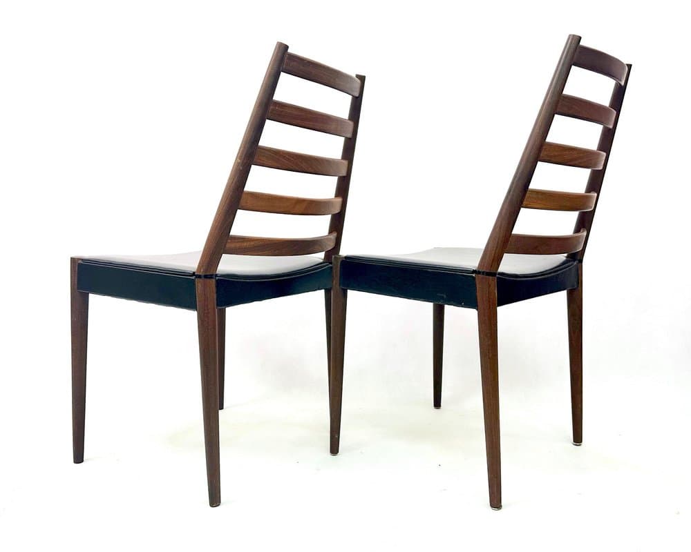 Set of dining chairs, brown teak, Denmark, 1960s - 156328