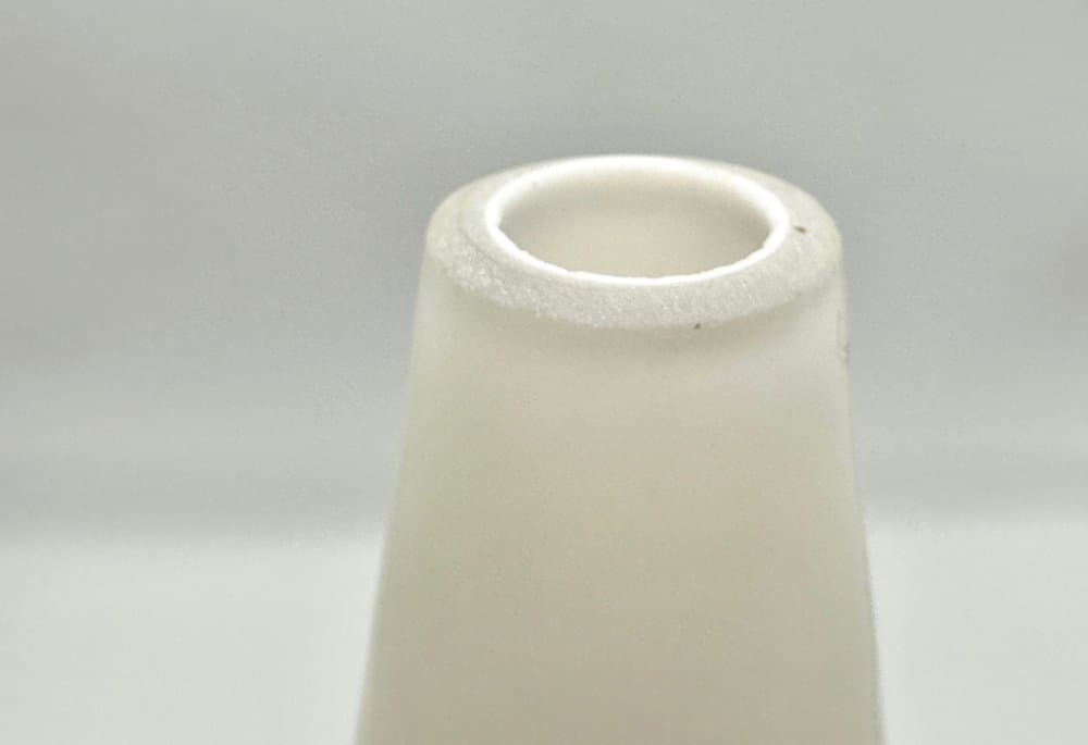 Lampa stołowa nocna, złoty, szkło białe, mosiądz złoty, Kamenický Šenov, Czechy, lata 50. - 156379