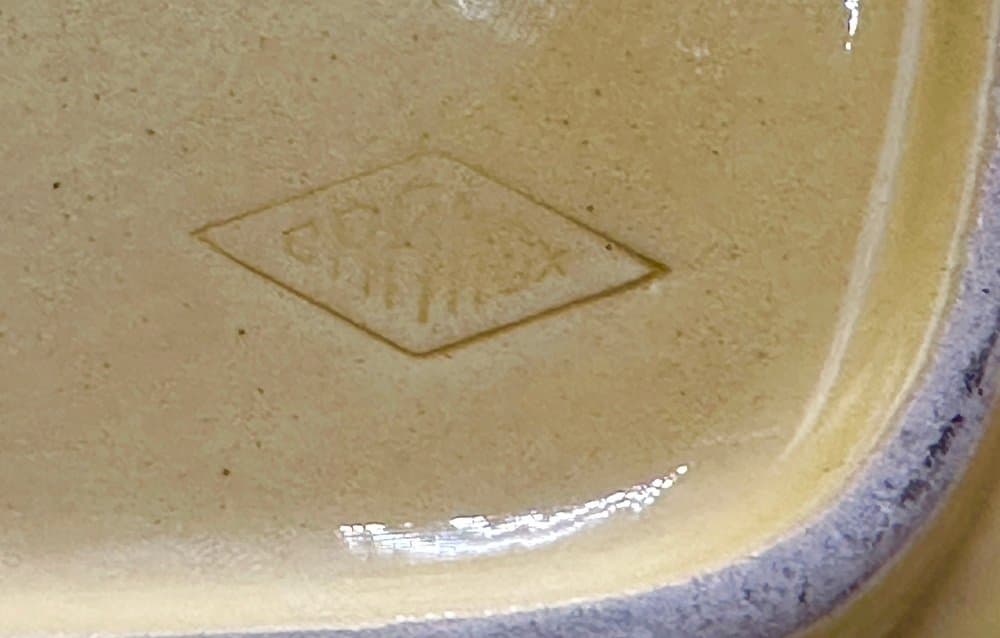 Cheese plate, yellow ceramic, France, 1960s. - 156395